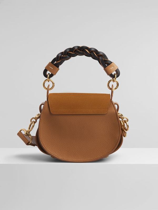 Chloé Bolsos Mujer Tess Marrones Suede Cowhide RPAJ63487